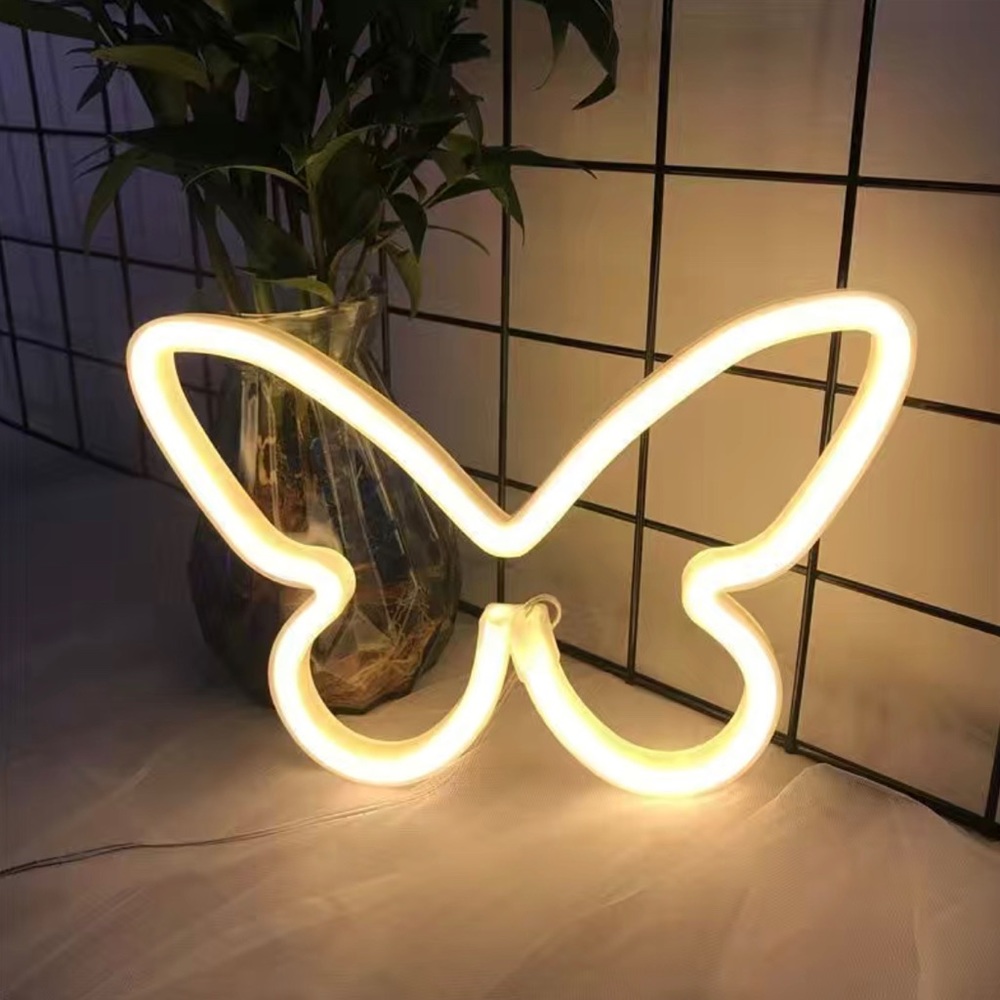 NIB Butterfly Neon Sign - WHITE